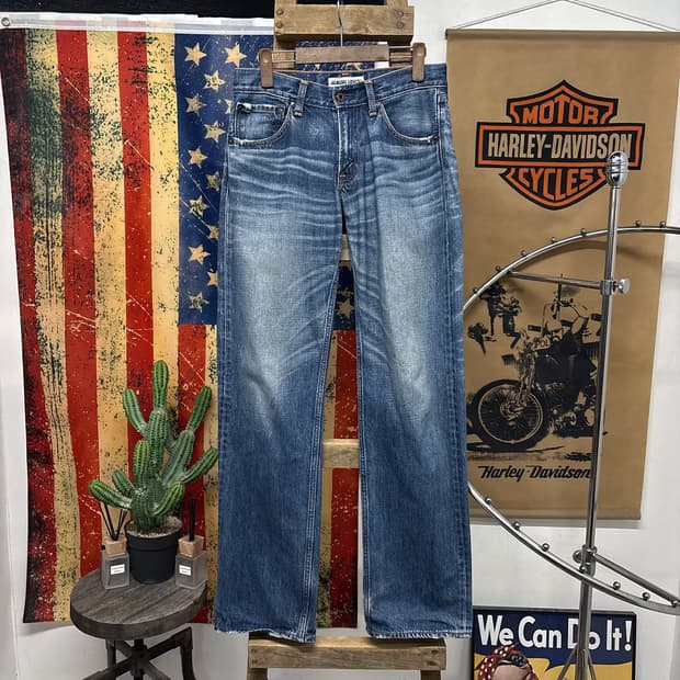 00s 리바이스 클래식 503 오렌지스티치 워싱 데님팬츠 N1193  