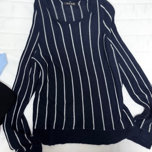 세실맥비 스트라이프 니트