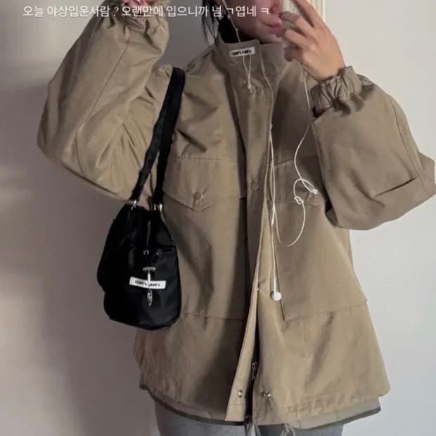 [새상품] 픈드픈드 FNDFND 오버핏 필드 점퍼 야상자켓 카키