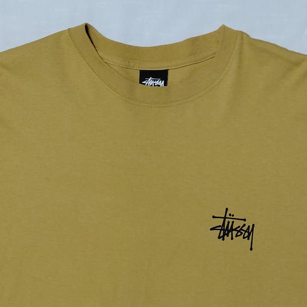 [L] 스투시 베이직 로고 롱슬리브 머스타드 (정품)
