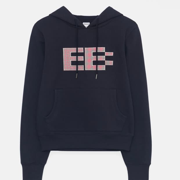 엔조블루스 픽셀 로고 후디