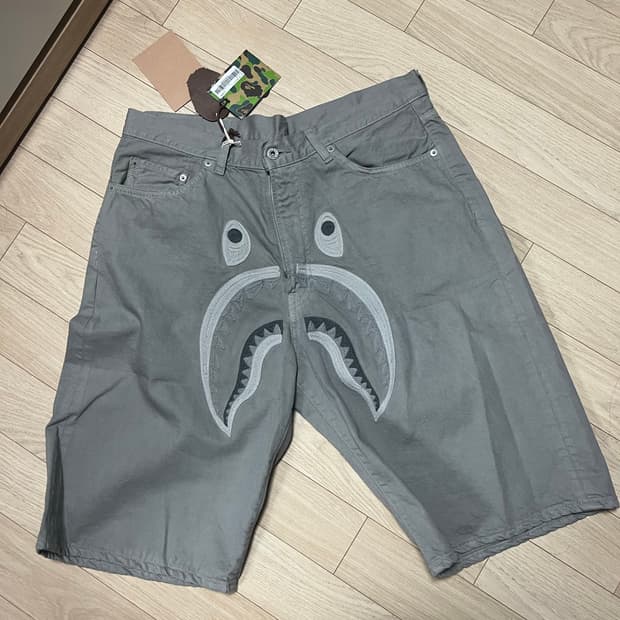 BAPE Shark Garment Dye Relaxed Fit Denim