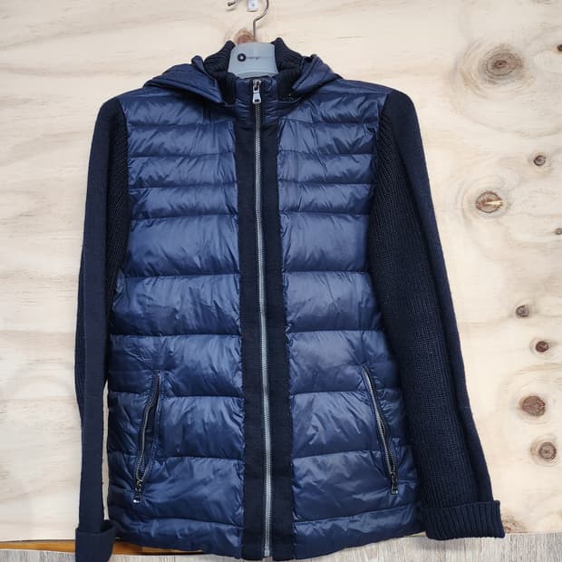 107) 페스포우 PESPOW 니트 배색 덕다운 패딩