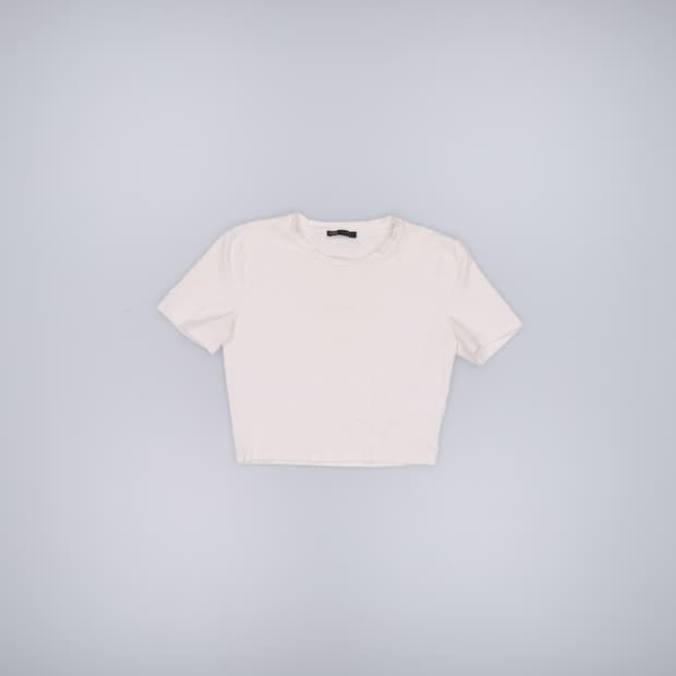 M 자라 여성 크롭 반팔티 0527H2