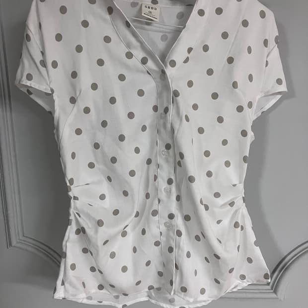 도트 블라우스