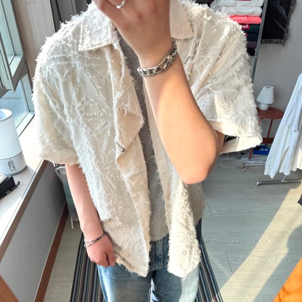 알프릭 에덴 자카드 셔츠