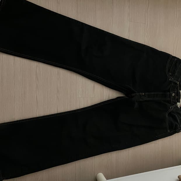 리바이스 567 루즈부츠컷 흑청 데님 팬츠 멕시코