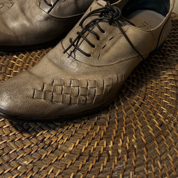 알프레도 바니스터 인트레치아토 디테일 더비슈즈 41