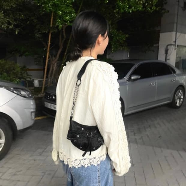 백지프로덕트 글로시 백 (블랙)