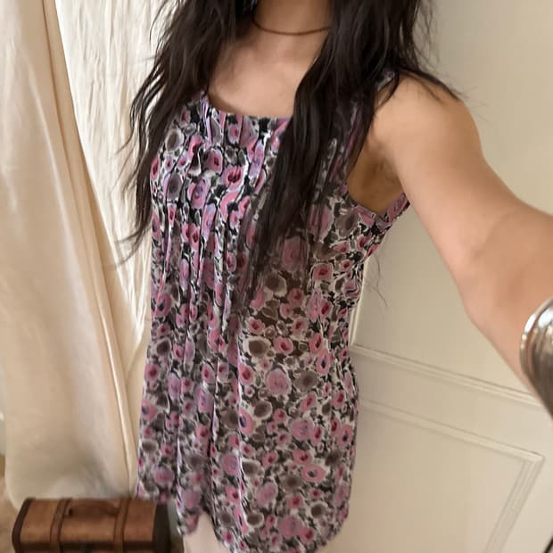 Mellow chiffon mini dress