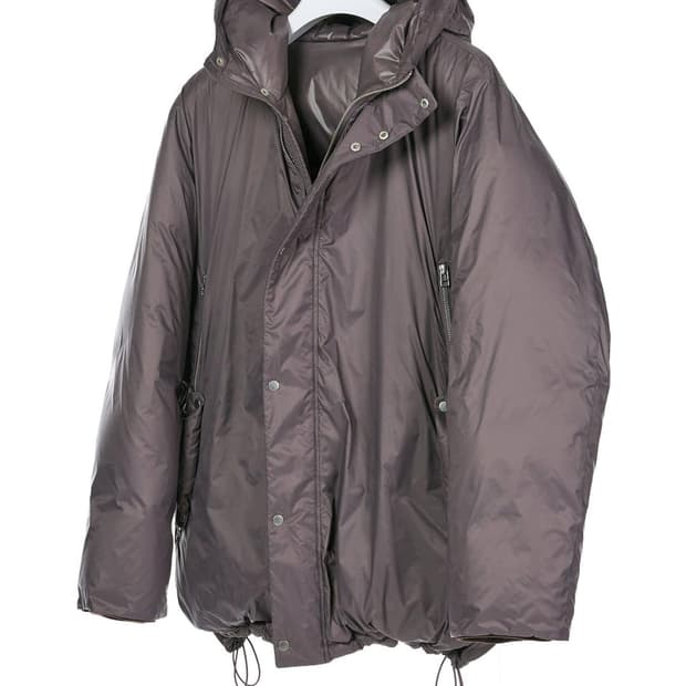 이얼즈어고 그레이퍼플 오버사이즈 푸퍼 구스다운 패딩