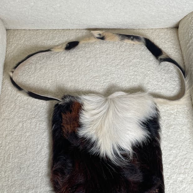 송치 가죽 크로스백