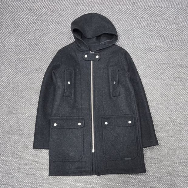 펑크 울 후드 코트  v1380