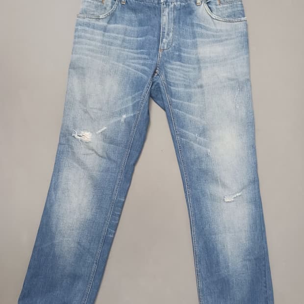 정품 [36] 돌체앤가바나 14클래식 데미지 레귤러 스트레이트진 청바지