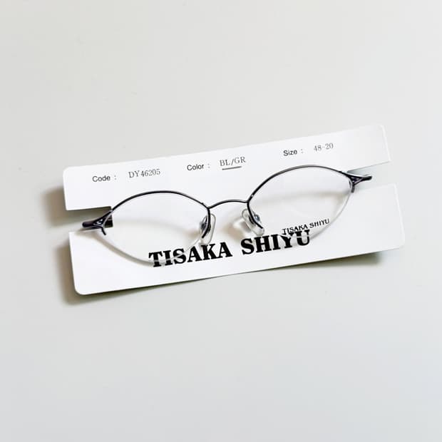 90s TISAKA SHIYU 반무테 오벌 프레임 빈티지 안경