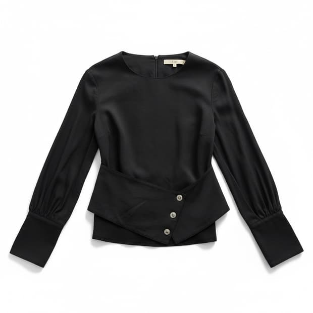 Tibi 블랙 블라우스 사이즈 0