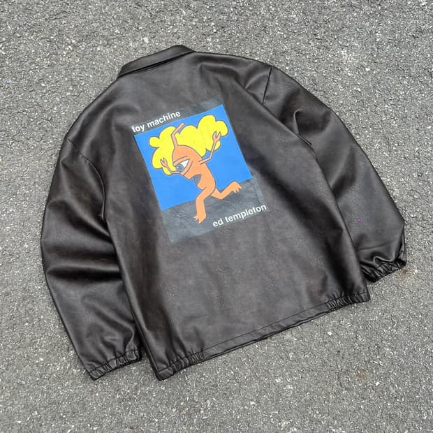 Toy Machine Fake Leather Coach jacket