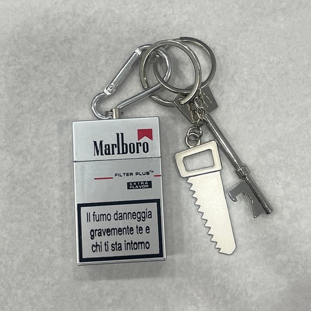 말보로 빈티지 키링 세트 실버 키참