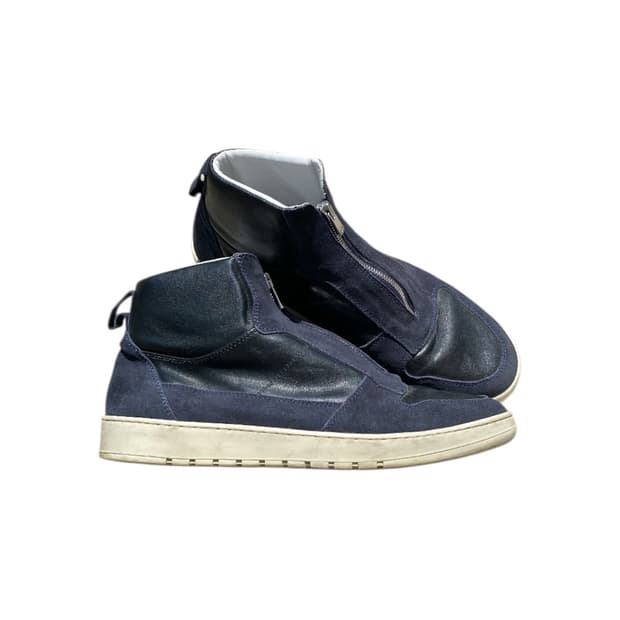 Retro Futurism Leather Sneakers