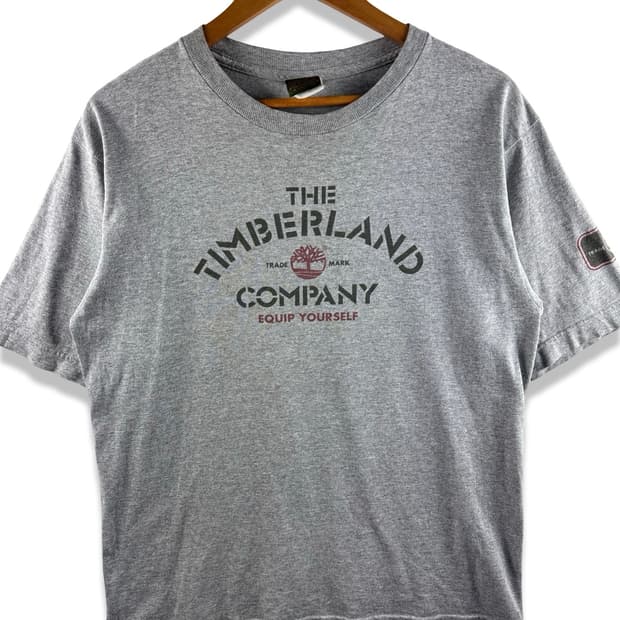 팀버랜드 그레이 프린팅 티셔츠2939