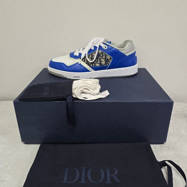 디올 B27 오블리크 스니커즈 신발 44사이즈 280 285 블루 판매
