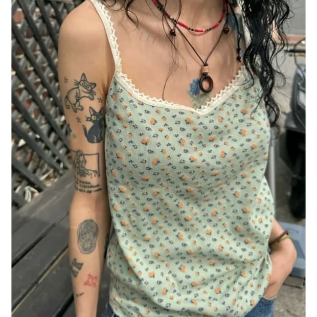 모래하우스 sage lace sleeveless 나시