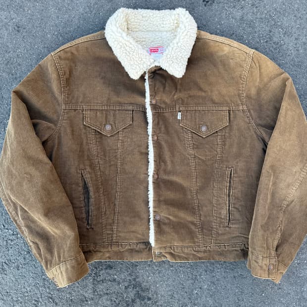 70-80s USA Levis 리바이스 쉐르파 코듀로이 트러커 자켓