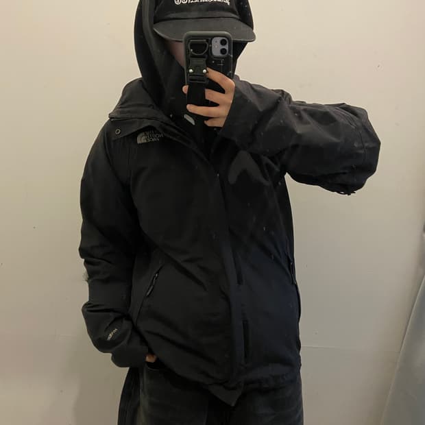 노스페이스 하이벤트 블랙 바람막이