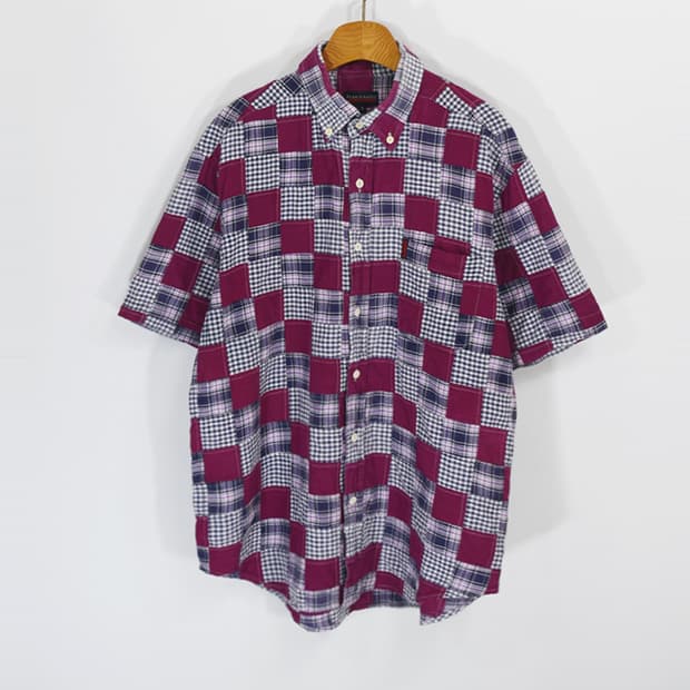 PEARLY GATES 패치워크셔츠