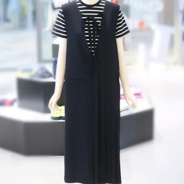 럭키슈에뜨 플리츠 롱 원피스 36 사이즈