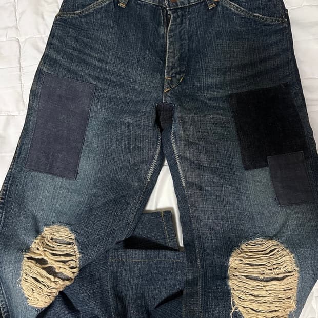 넘버나인 03aw 커트코베인 패치데님