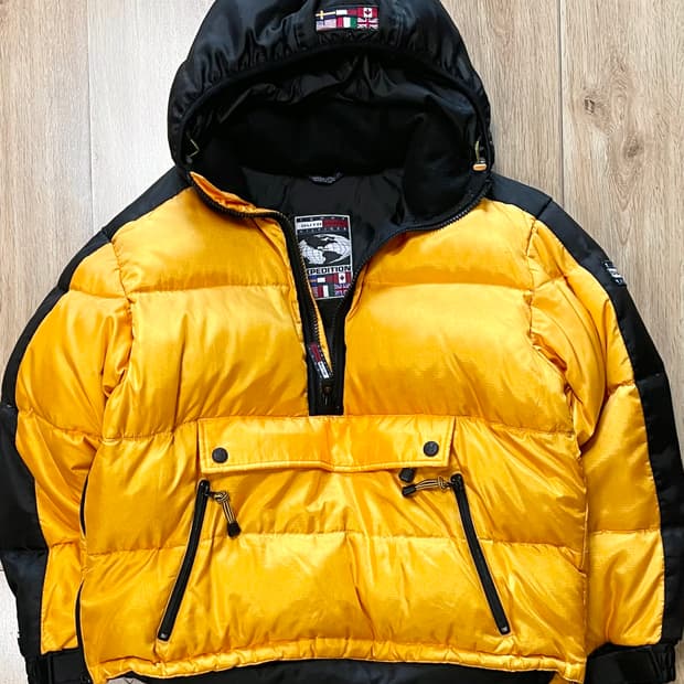 국내 유일 90s USA 타미힐피거 익스페디션 하프집 쿼터집 다운 패딩