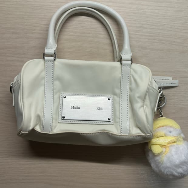 마뗑킴 베이비 스포티 토트백 아이보리 + 마뗑킴 오리 키링 스노우덕