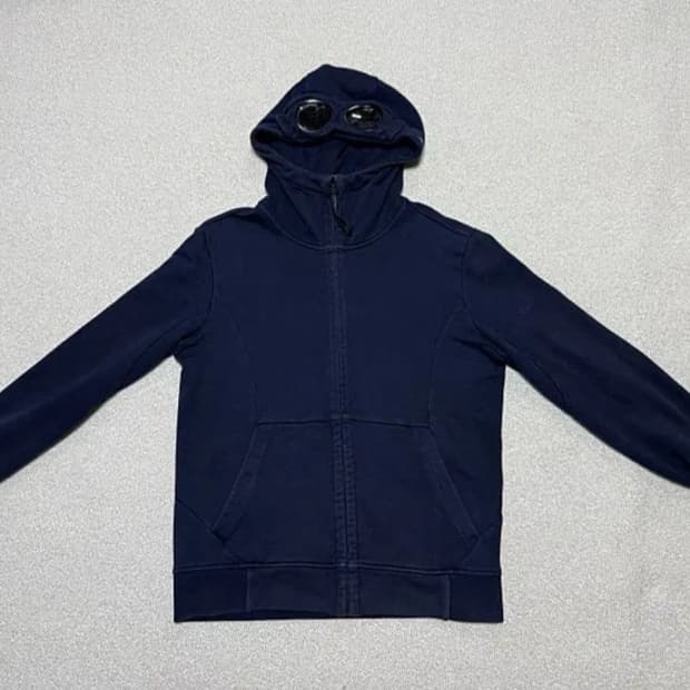 CP컴퍼니 네이비 고글 후드집업