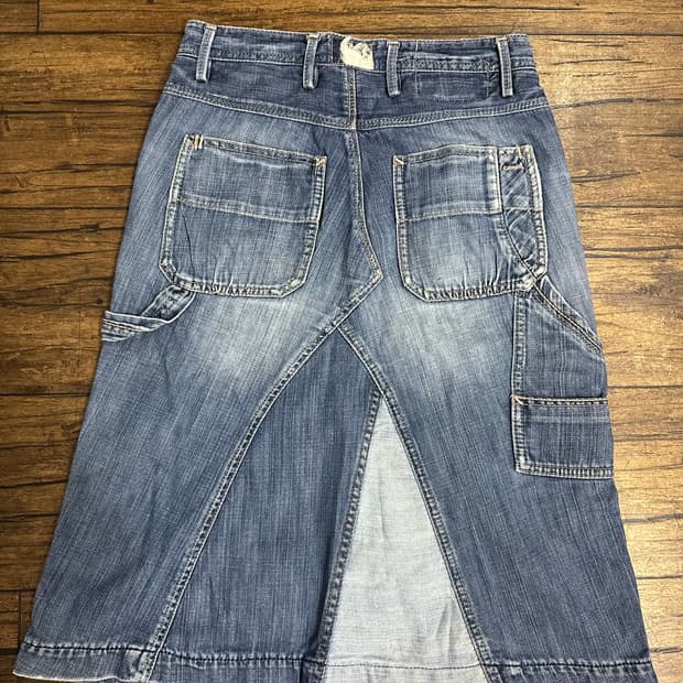 일본빈티지 ANTGAUGE 워크웨어 데님 스커트팬츠 25사이즈