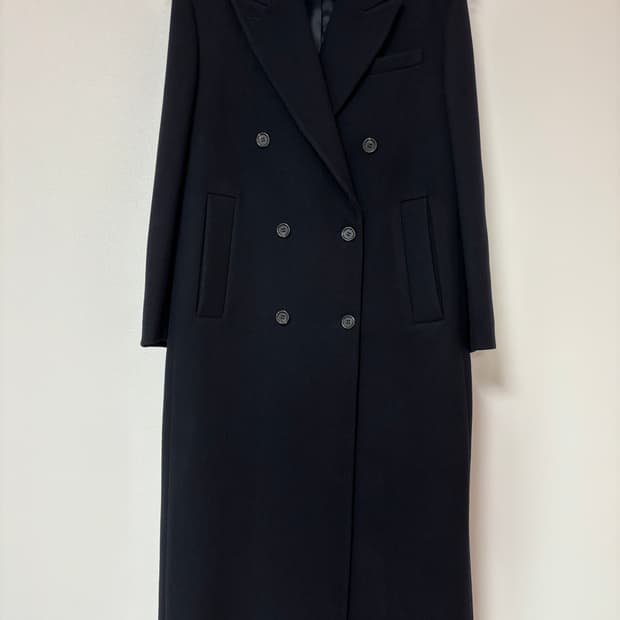 스튜디오톰보이 솔리드 테일러드코트 네이비