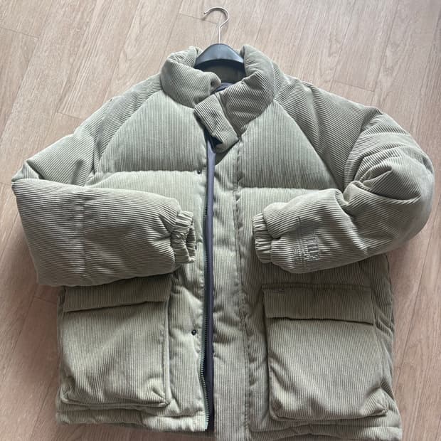 휠라 코듀로이 패딩 L