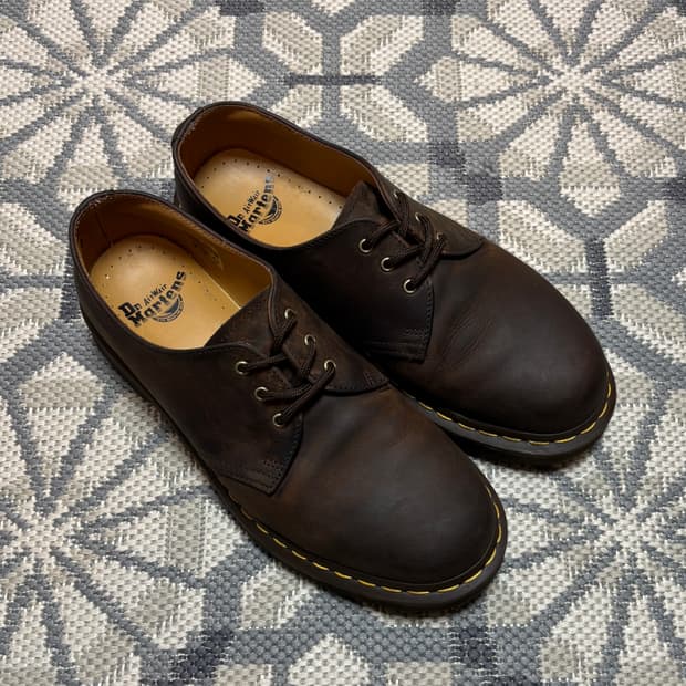 (260) 닥터마틴 1461 3홀 크레이지호스 다크브라운