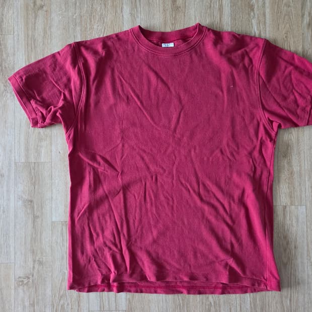 피그벨 SEED STITCH SHORT SLEEVE TOP (RED)