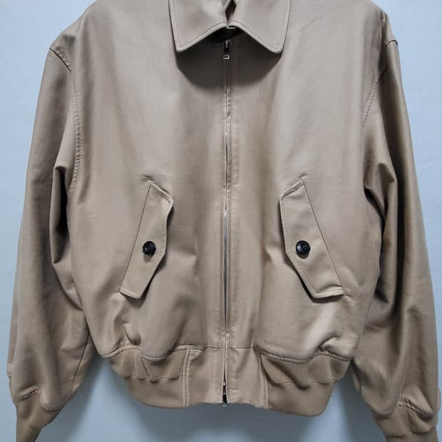 노이어 헤비 치노 오버핏 집업 블루종