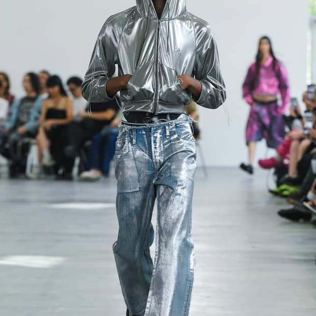 24ss 더블렛 호일 저지 트랙 후디 자켓