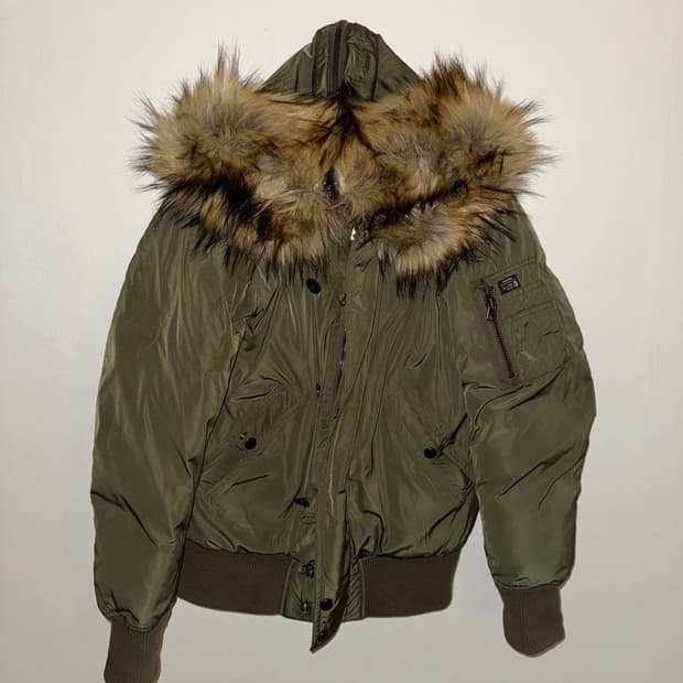 디젤 퍼 후드 봄버자켓