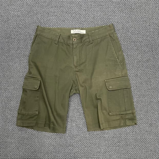 Plac 카키 코튼 팬츠