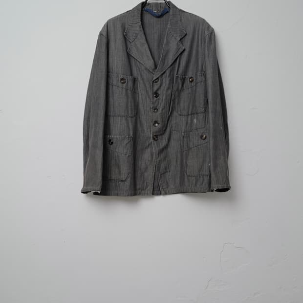 1950s 유로 빈티지 레일로드 워크 자켓