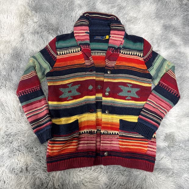 폴로랄프로렌 아즈텍 가디건 스웨터 여성 S사이즈