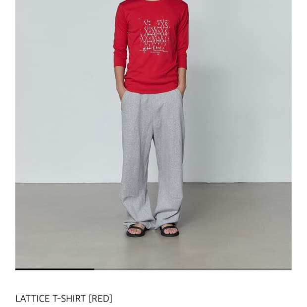 산산기어 LATTICE T-SHIRT 사이즈 1