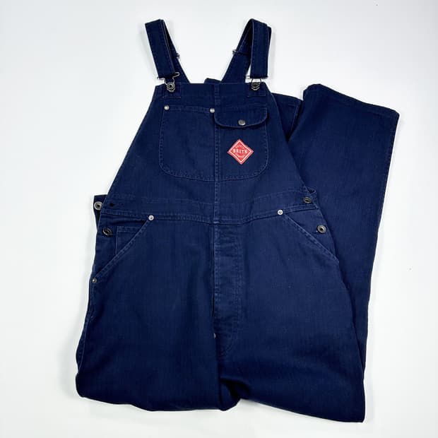 브릭스톤 네이비 포켓 오버롤 멜빵바지 (M)