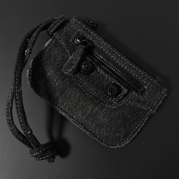 [정품] 발렌시아가 르카골 데님 카드지갑