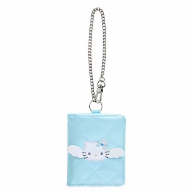 산리오 유메미루 꿈꾸는 엔젤 헬로키티 카드 지갑 케이스 키링