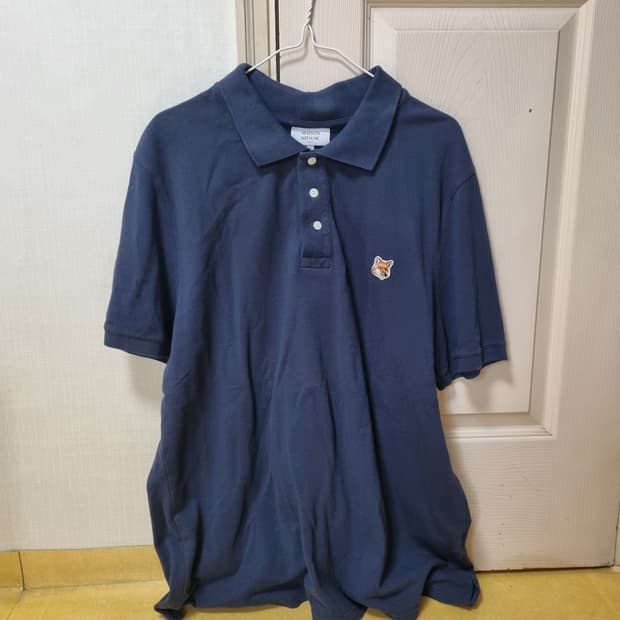 메종키츠네 폴로티 네이비 XXL